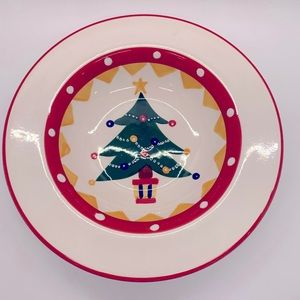 LIVING ARR CARNIVAL Rim Soup Bowl!  Christmas Tree!